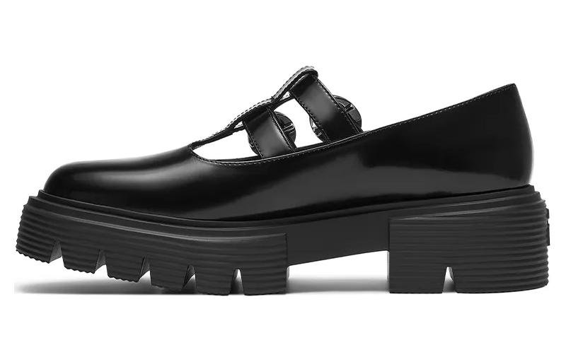 Stuart Weitzman /SW Nolita Туфли Mary Jane на массивном каблуке 4,5 см, женские, красные
