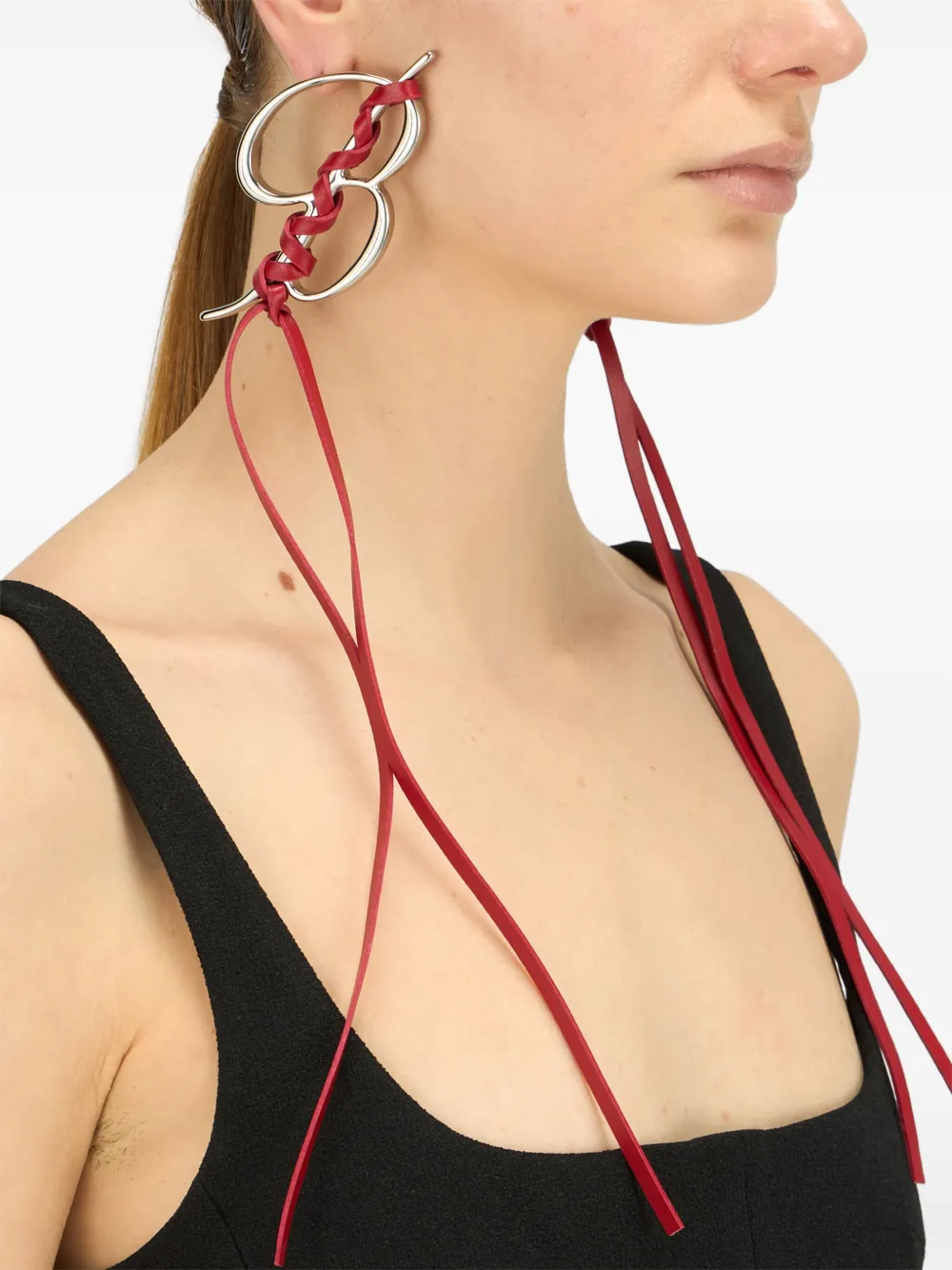 

Серьги-подвески B-Monogram BLUMARINE, серый