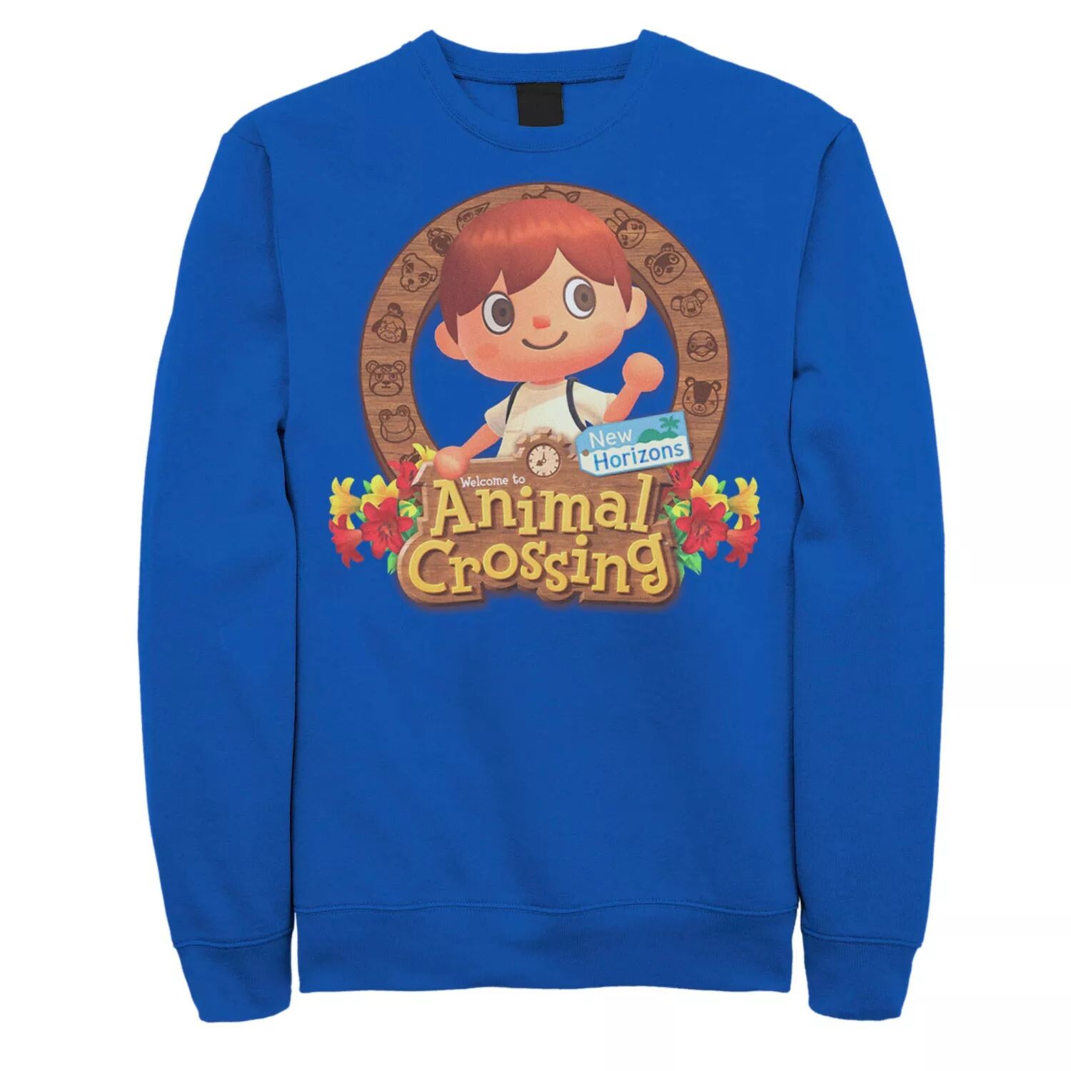 

Мужской свитшот с портретом Animal Crossing New Horizons Villager Licensed Character