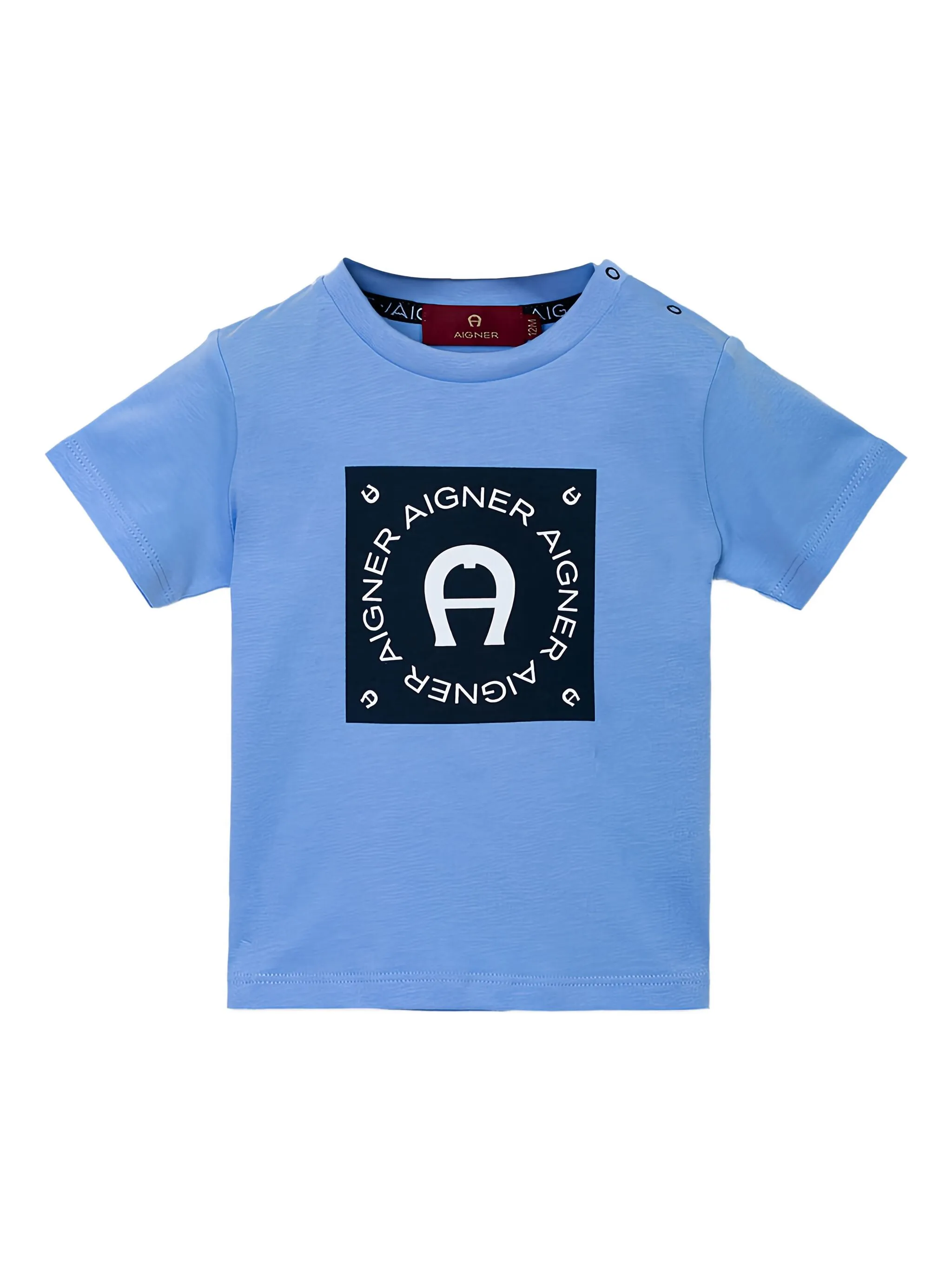 

Футболка с логотипом Aigner Kids, синий