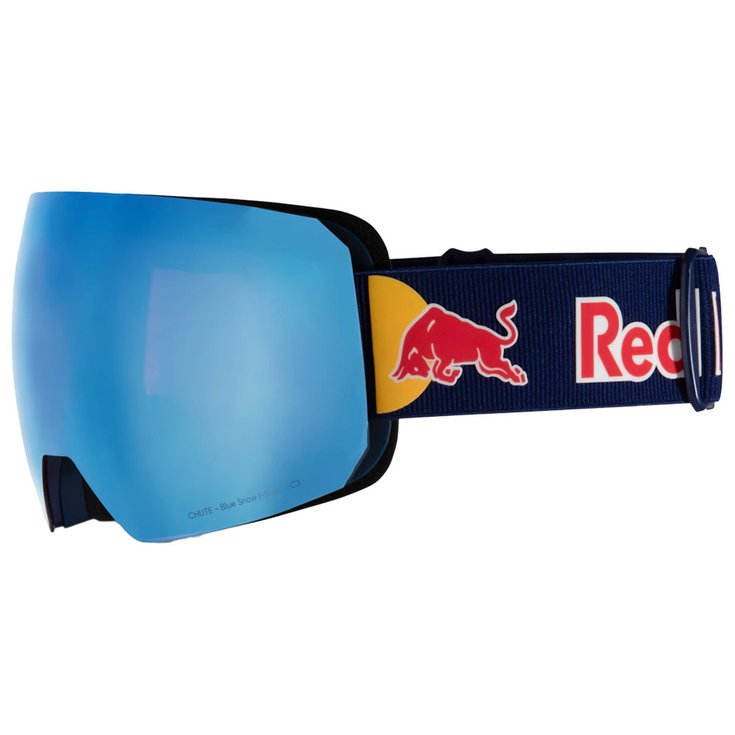 

Горнолыжные очки парашют матово-синие, фиолетово-синие, зеркальные + облачный снег Red Bull Spect