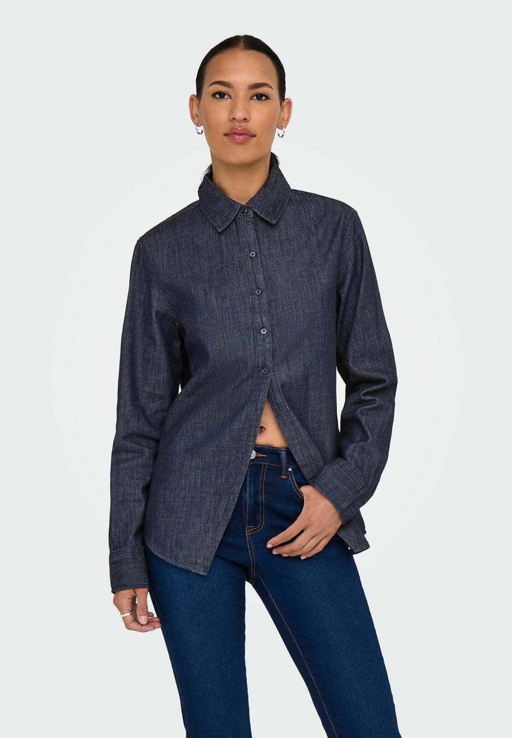 

Блузка на пуговицах ONLY, цвет Dark Blue Denim