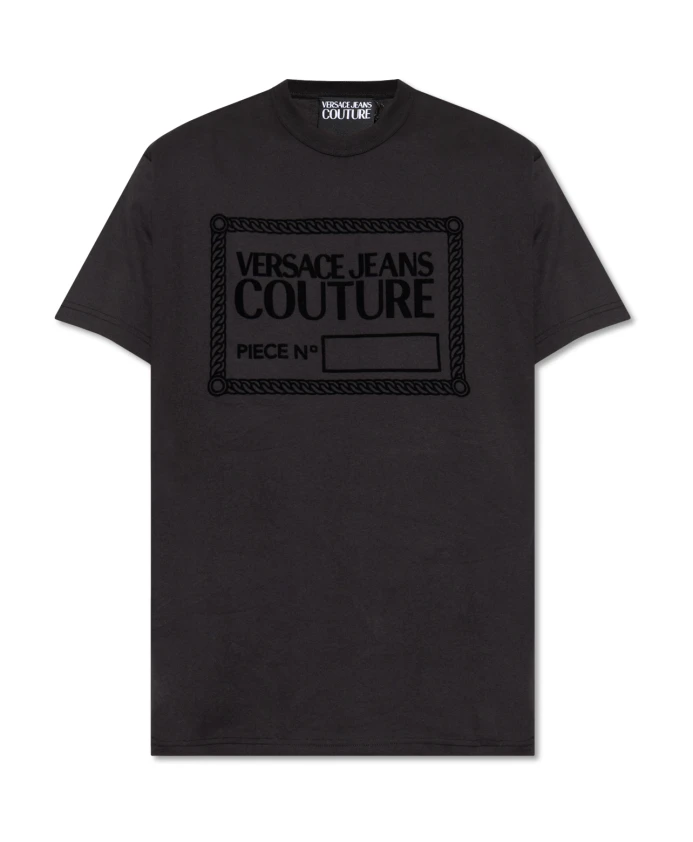 

Футболка с принтом Versace Jeans Couture, черный