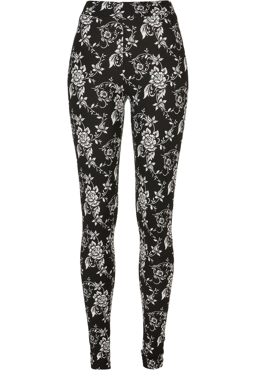 

Леггинсы Urban Classics Soft Aop, черный/белый