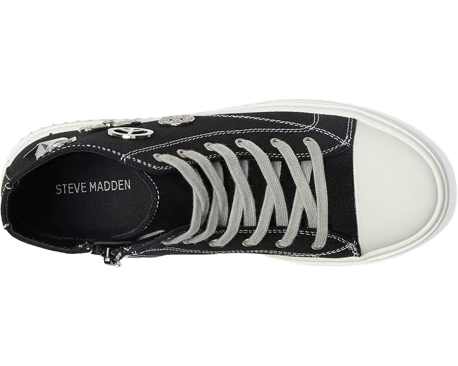 Кроссовки Steve Madden Kids Mistee (Little Kid/Big Kid), Black — фото 2