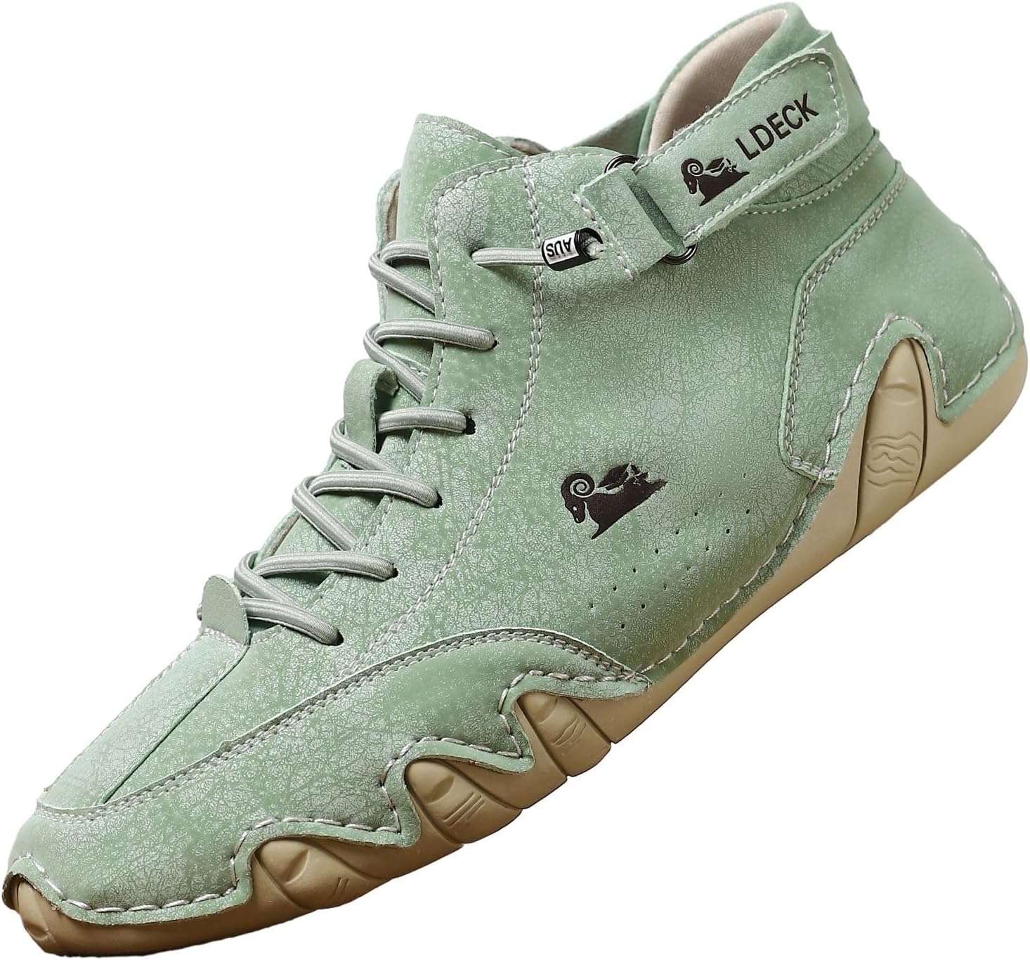 

Женские и мужские слипоны-лоферы, дышащие кожаные ботинки, повседневные замшевые кожаные ботильоны, ортопедические слипоны, легкие обувь с амортизирующей поддержкой для ходьбы, кроссовки с резиновой подошвой Canbebig, светло-зеленый