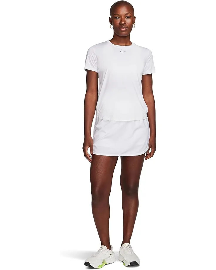 Топ Nike One Classic Dri-FIT Short-Sleeve Top, White — фото 4