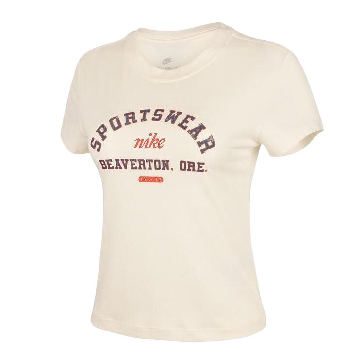 

Футболка женская Slim Graphic Nike, Ecru, Бежевый, Футболка женская Slim Graphic Nike, Ecru