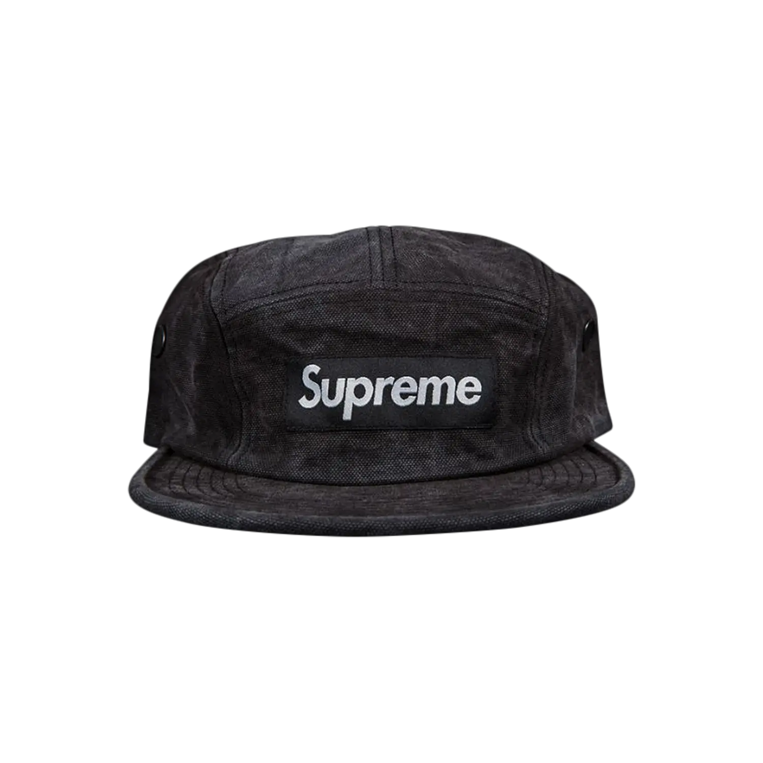 

Кепка Supreme из мытой парусины, цвет Черный