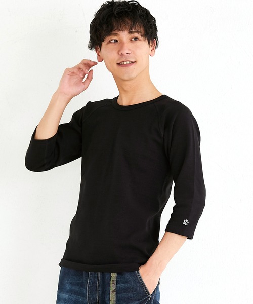 

Футболка с рукавами 3/4, плотный волнистый принт KRIFF MAYER, черный