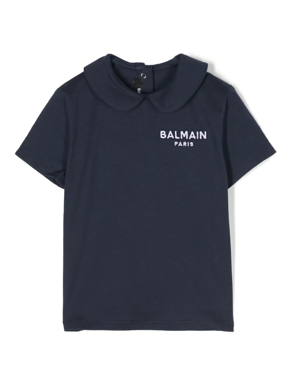 

Рубашка поло с короткими рукавами Balmain Kids, синий