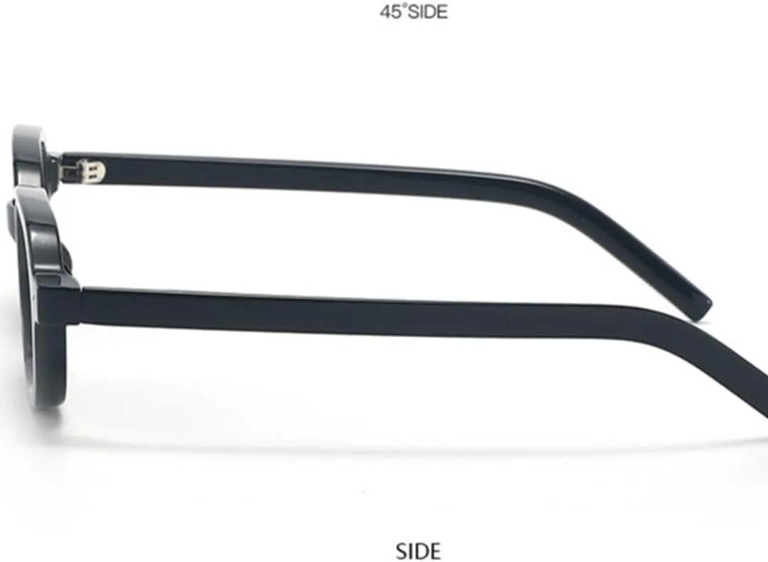 

Ретро-модные круглые панк-солнцезащитные очки для женщин и мужчин, классические, с защитой от УФ-излучения UV400, для активного отдыха VFDHN, Black Blue