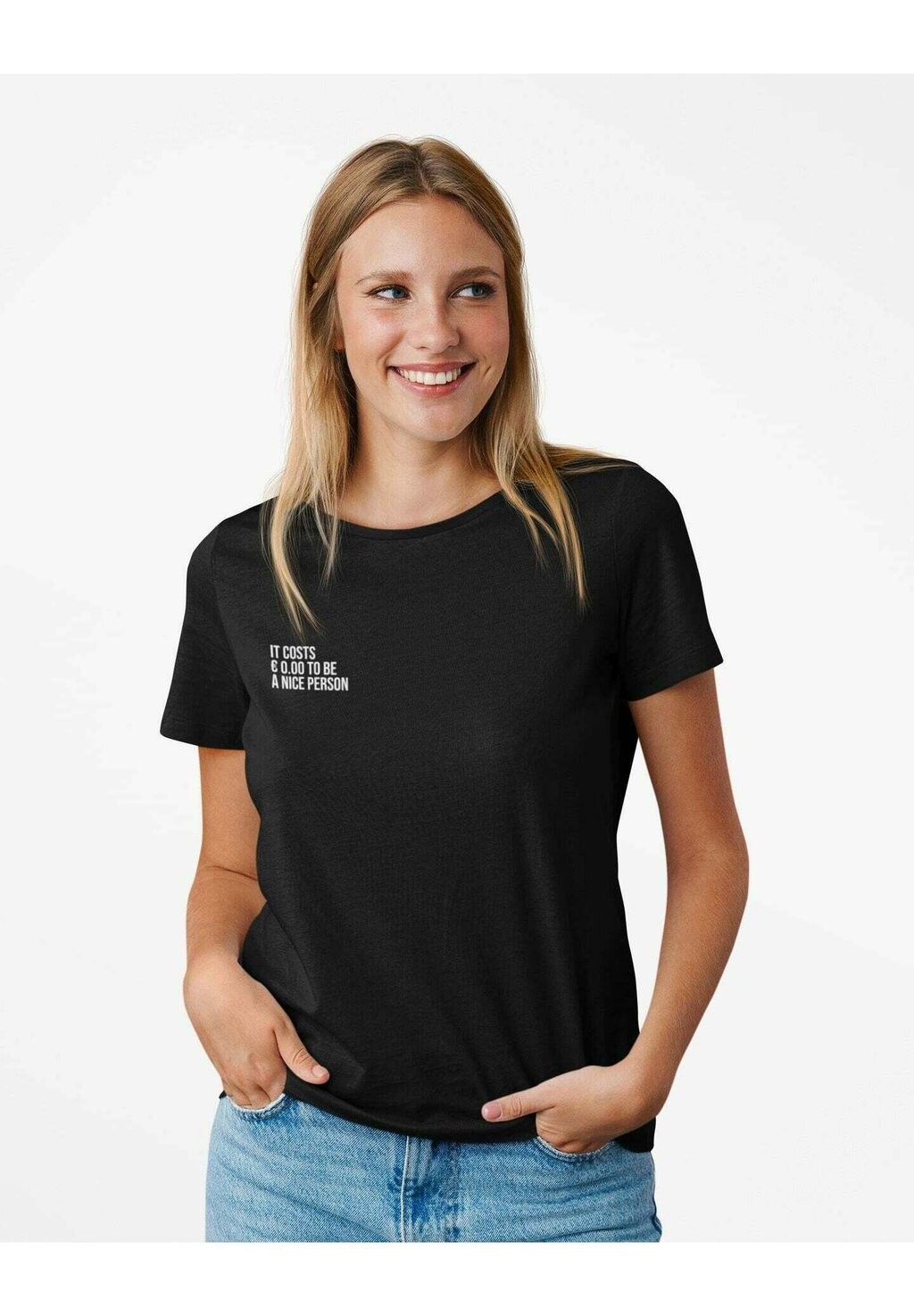 

Футболка с принтом IT COSTS TO BE NICE DAMEN FARBE SCHWARZ Novux, цвет black