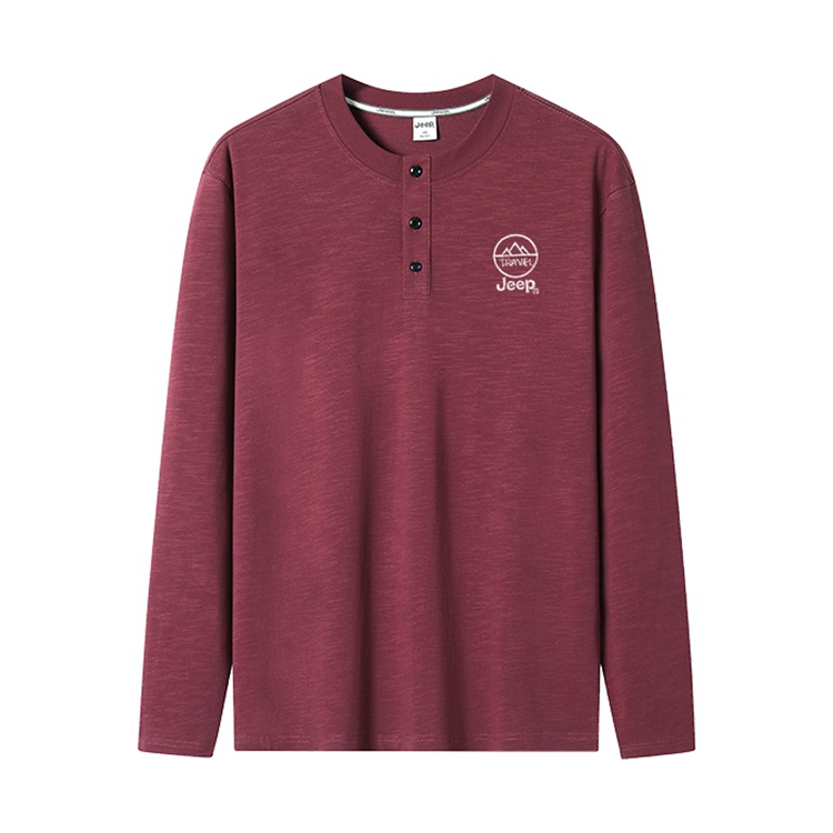 

Футболка мужская Henry Collar Moderate Jeep, brick красный