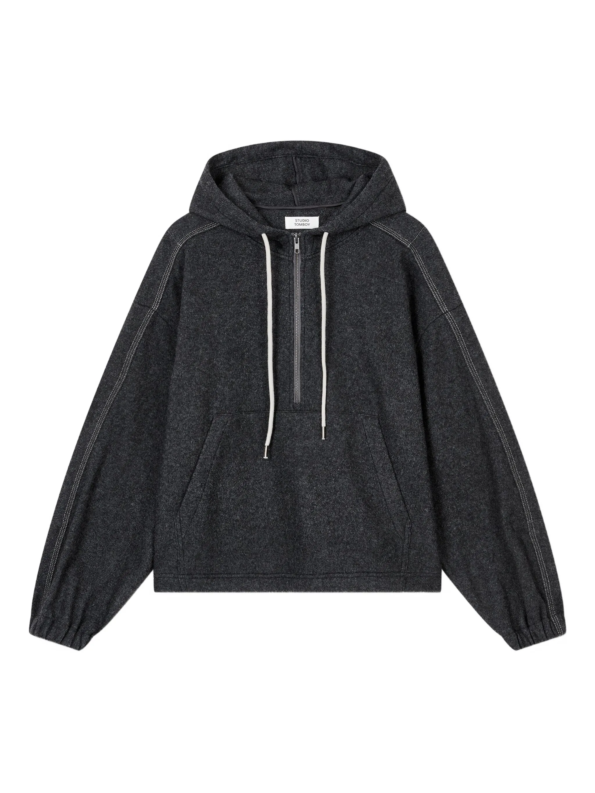 

Худи с карманом-муфтой Studio Tomboy, серый