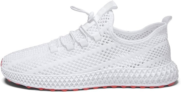 

Мужские летние спортивные кроссовки из сетки - дышащие, легкие, спортивный дизайн для улицы и повседневной носки Hoalox, белый