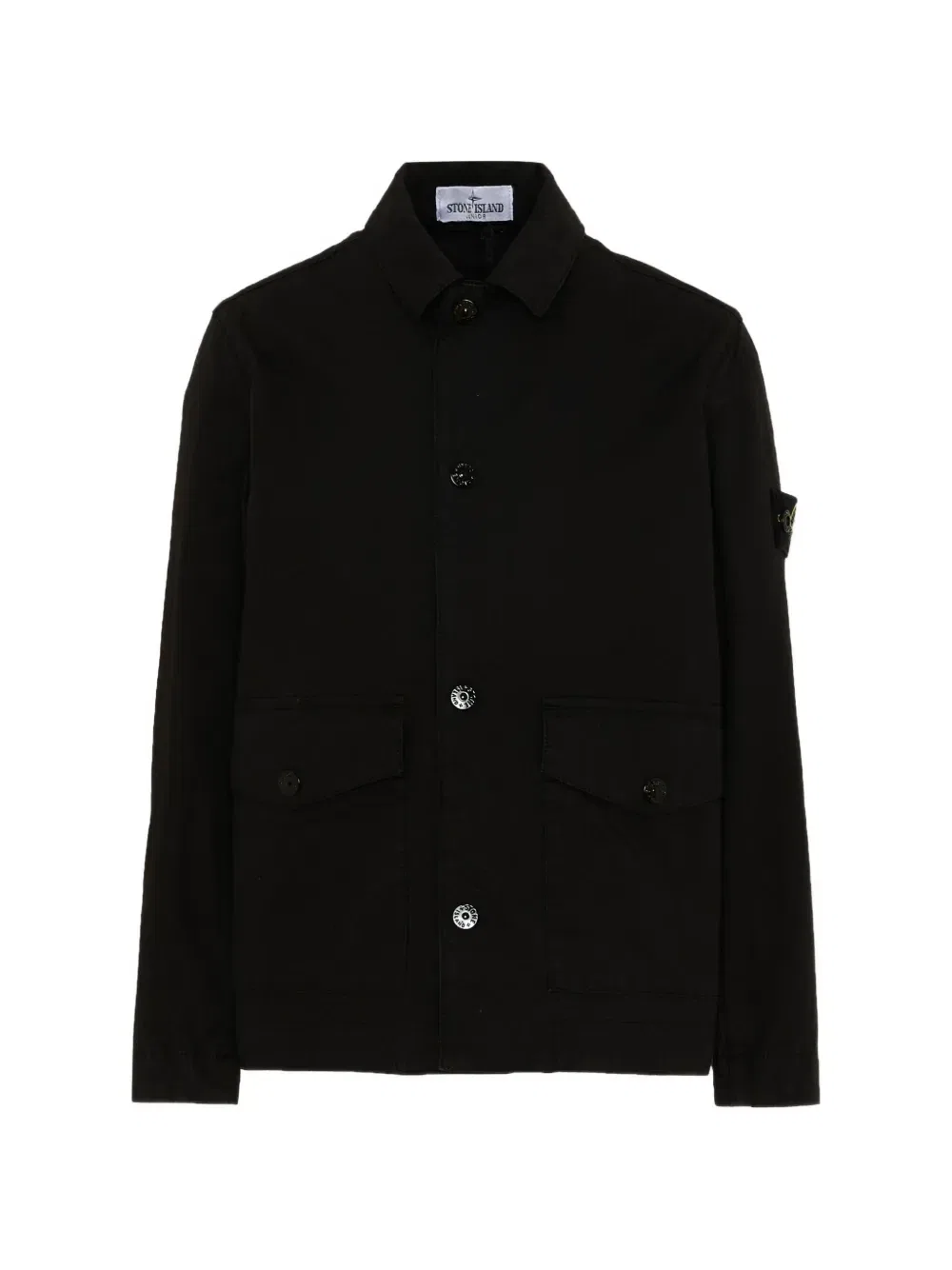 Куртка на пуговицах Stone Island Junior, черный