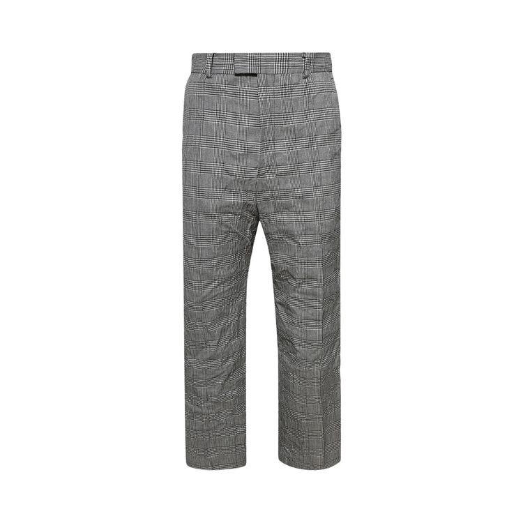 

Брюки Vetements Metalized Wrinkled Tailored Pants Grey Check, серый