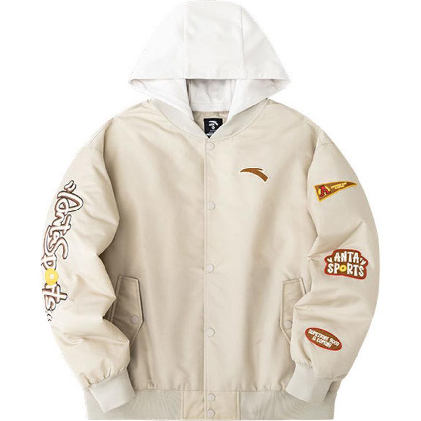 

Пуховик Anta Life Collection унисекс бежевый хаки