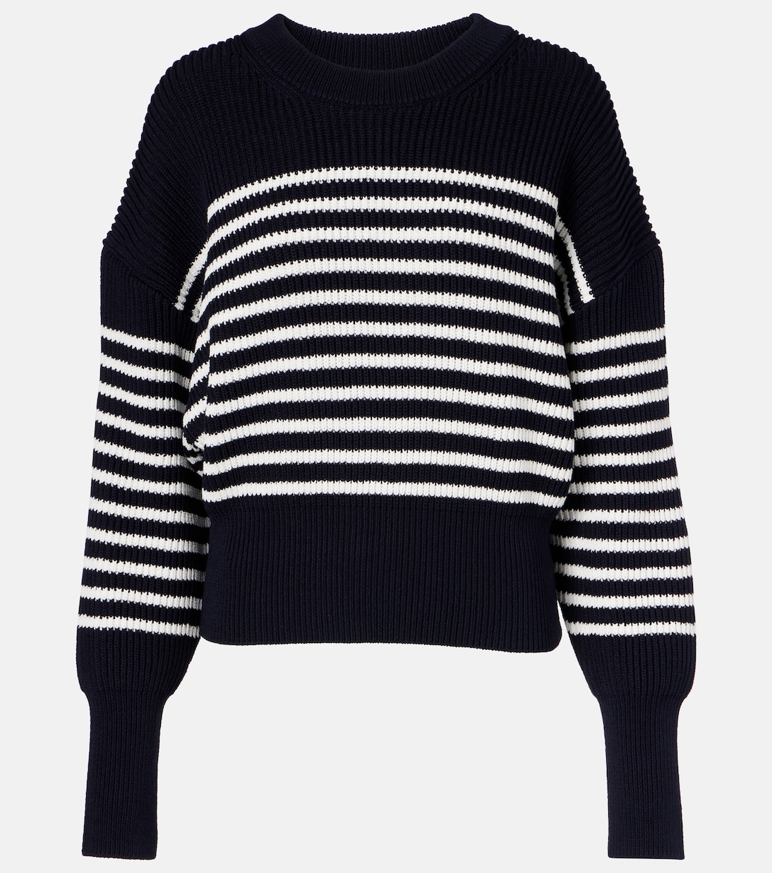 

Трикотажный свитер Tanessa в полоску Altuzarra, Berry Blue/Ntrl White