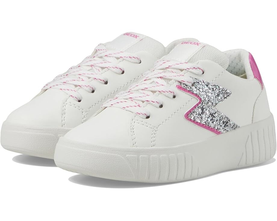 

Кроссовки Geox Kids Mikiroshi 2, цвет White/Fuchsia