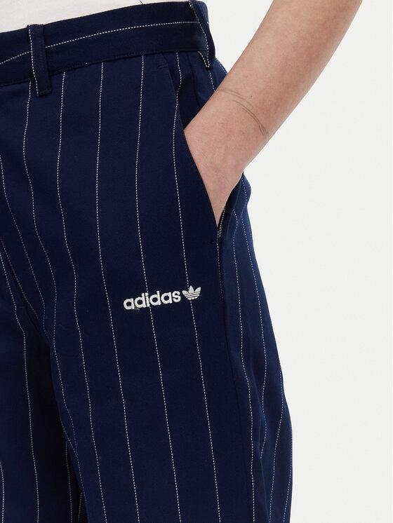 Брюки прямого кроя Pinstripe JJ3482 Adidas, синий — фото 4