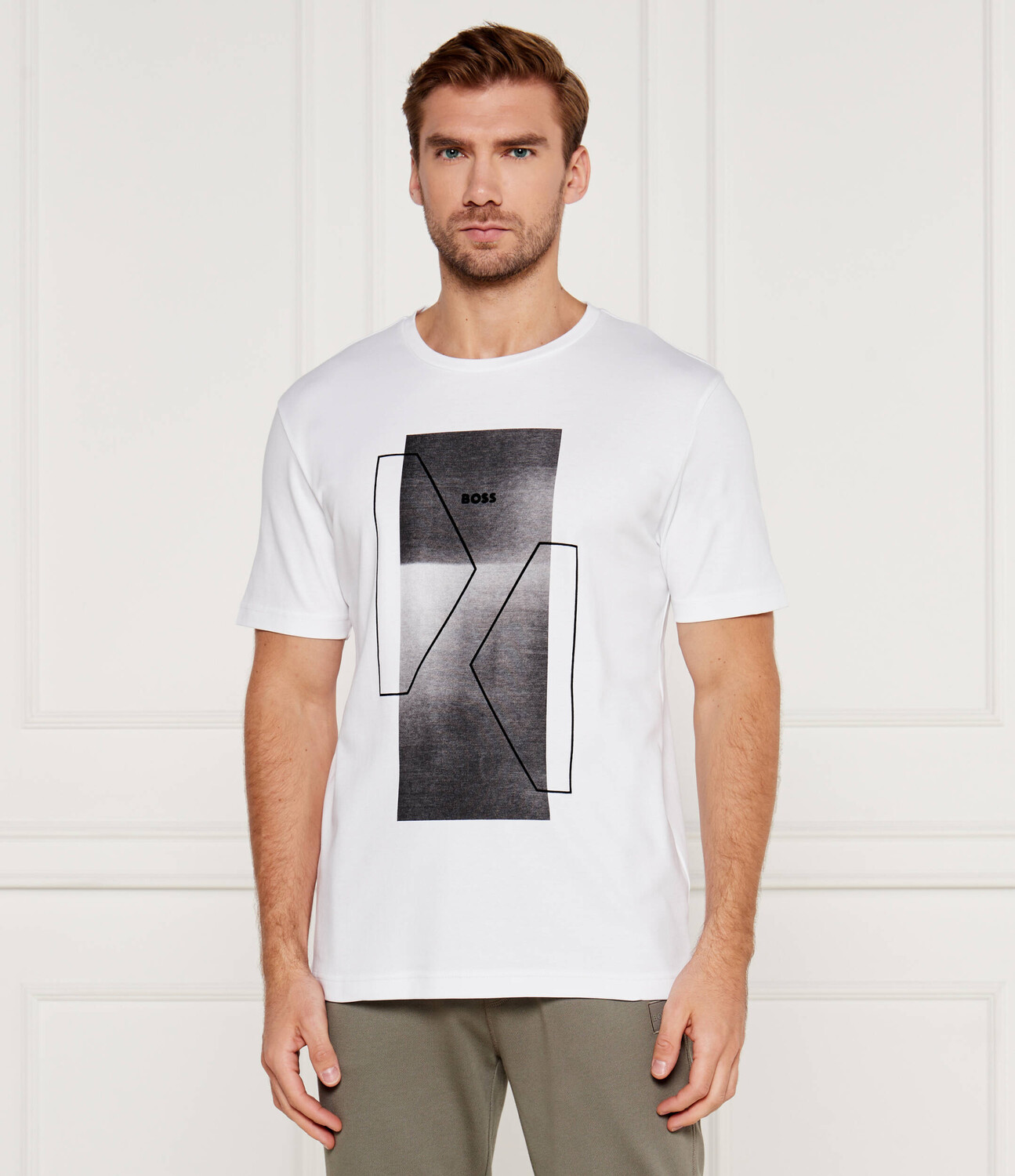 

Футболка BOSS GREEN Regular Fit, белый