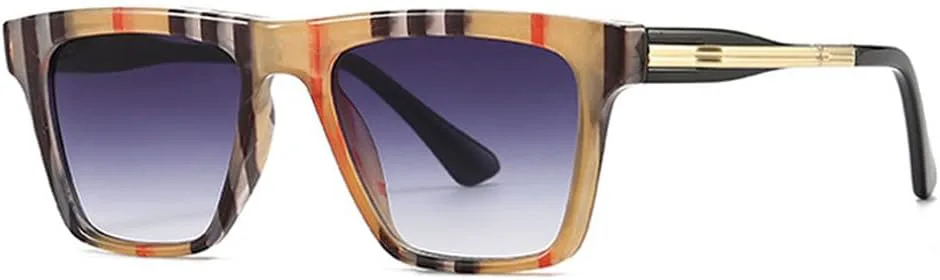 

Популярные модные солнцезащитные очки для женщин, трендовые градиентные оттенки, солнцезащитные очки UV400 для мужчин, очки «кошачий глаз» TKKTLLT, Tea Stripe Gray