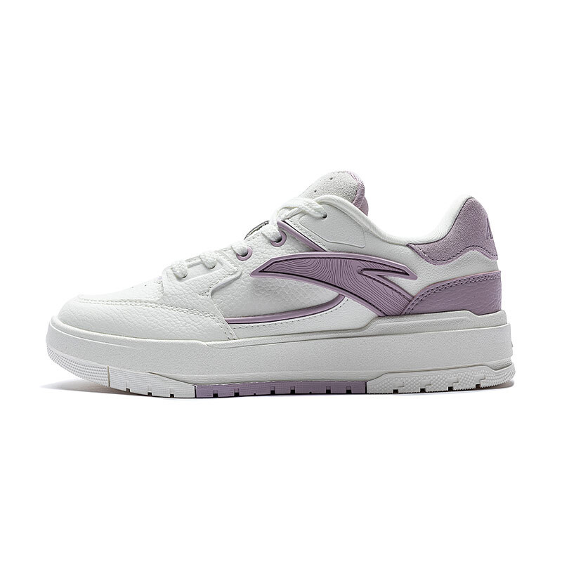 

Кроссовки ANTA Life Collection Skateboarding Shoes Women's Low-top White/Purple, фиолетовый