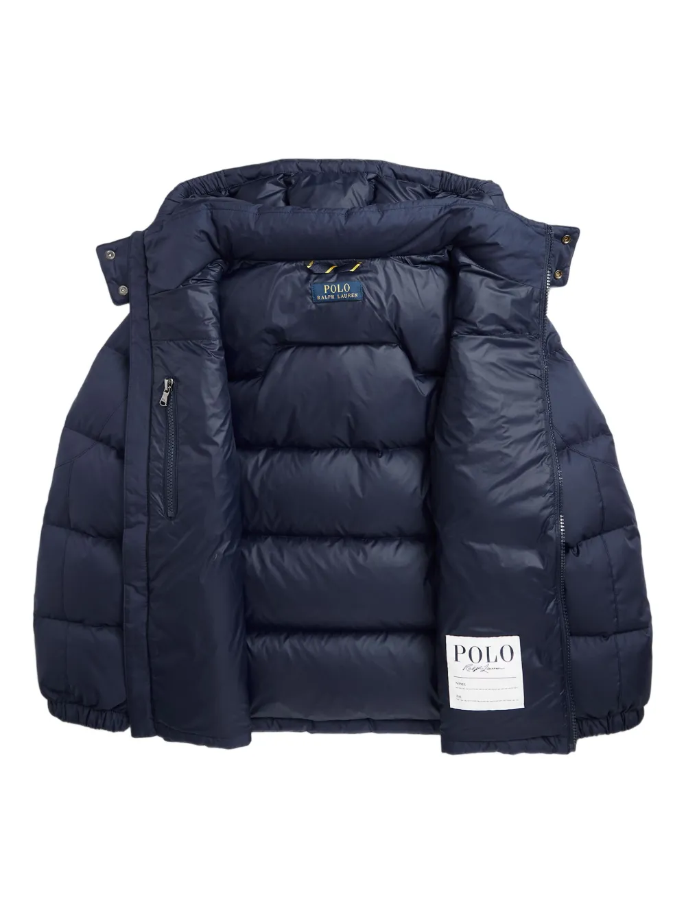 Пуховик с вышивкой Polo Pony POLO RALPH LAUREN KIDS, синий — фото 3