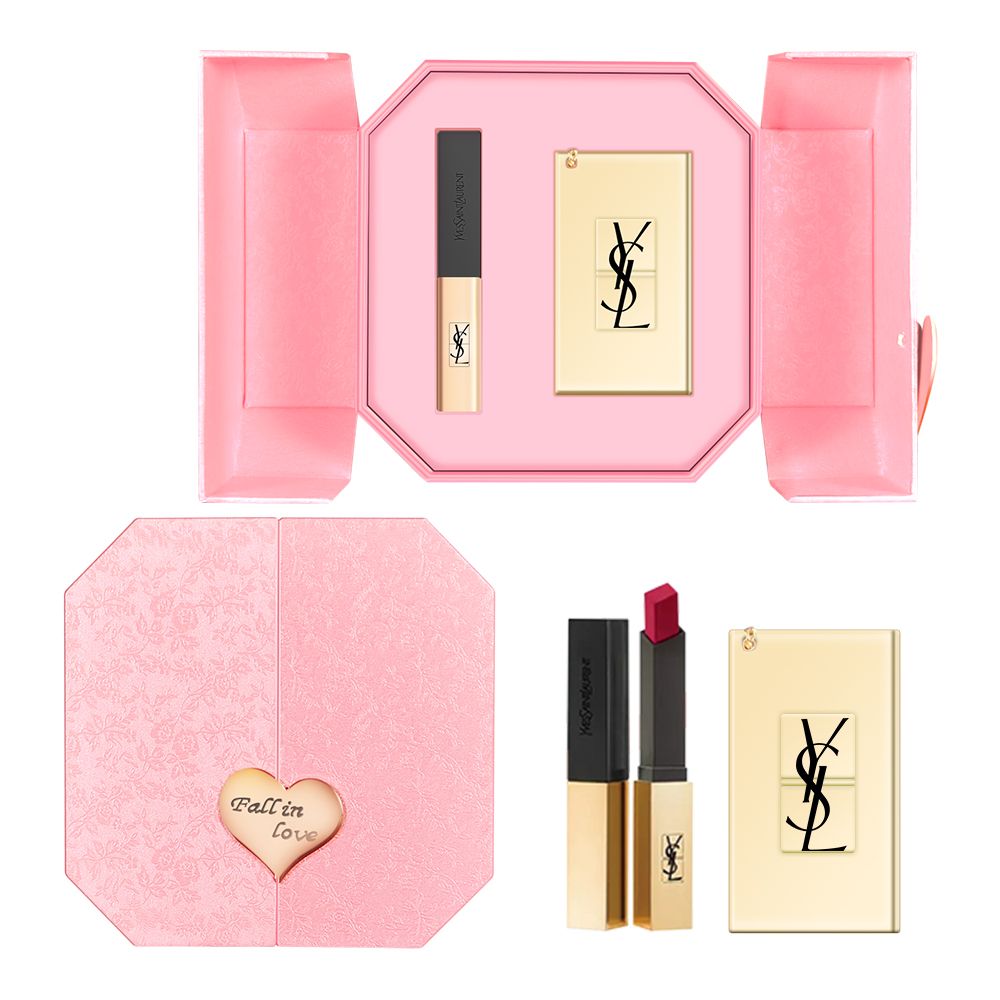 Подарочный набор Yves Saint Laurent: Yves Saint Laurent Rouge Pur Couture The Bold #NM, 1,3 г + зеркальце — фото 2