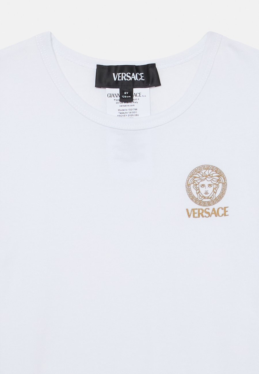 Футболка Versace TOPEKA STRETCH NEW LOGO UNISEX 2 PACK, Bianco Ottico/White — фото 3