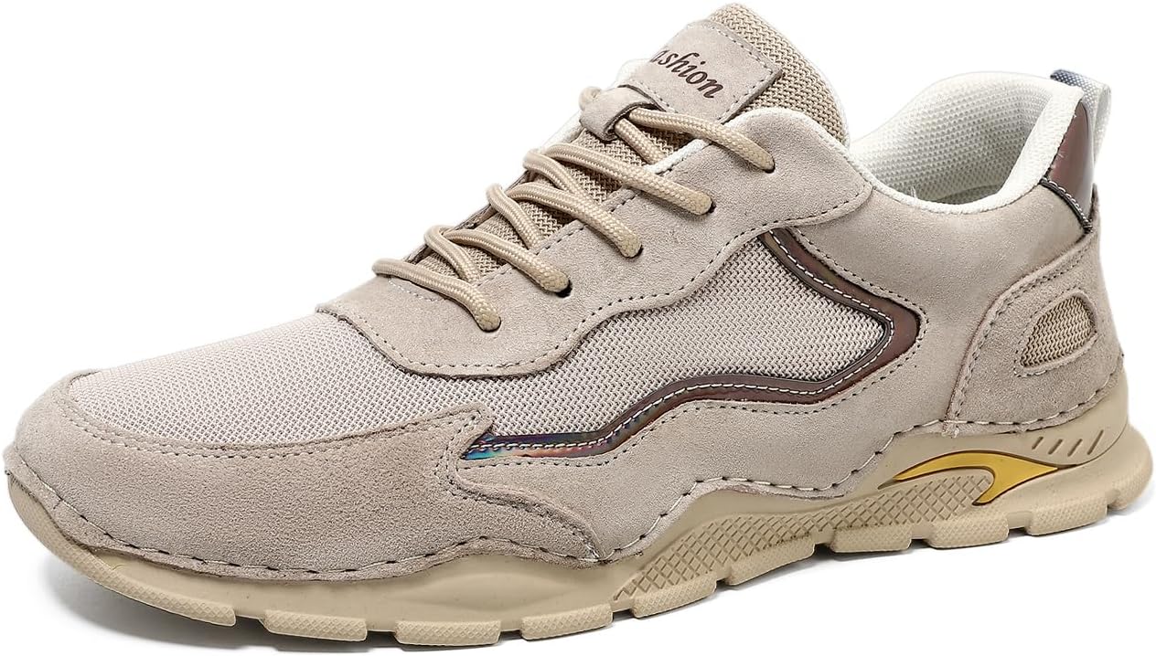 

Мужские слипоны Aceptolcom из замши с поддержкой свода стопы, повседневные легкие дышащие нескользящие ортопедические кроссовки для работы, офиса и улицы, хаки