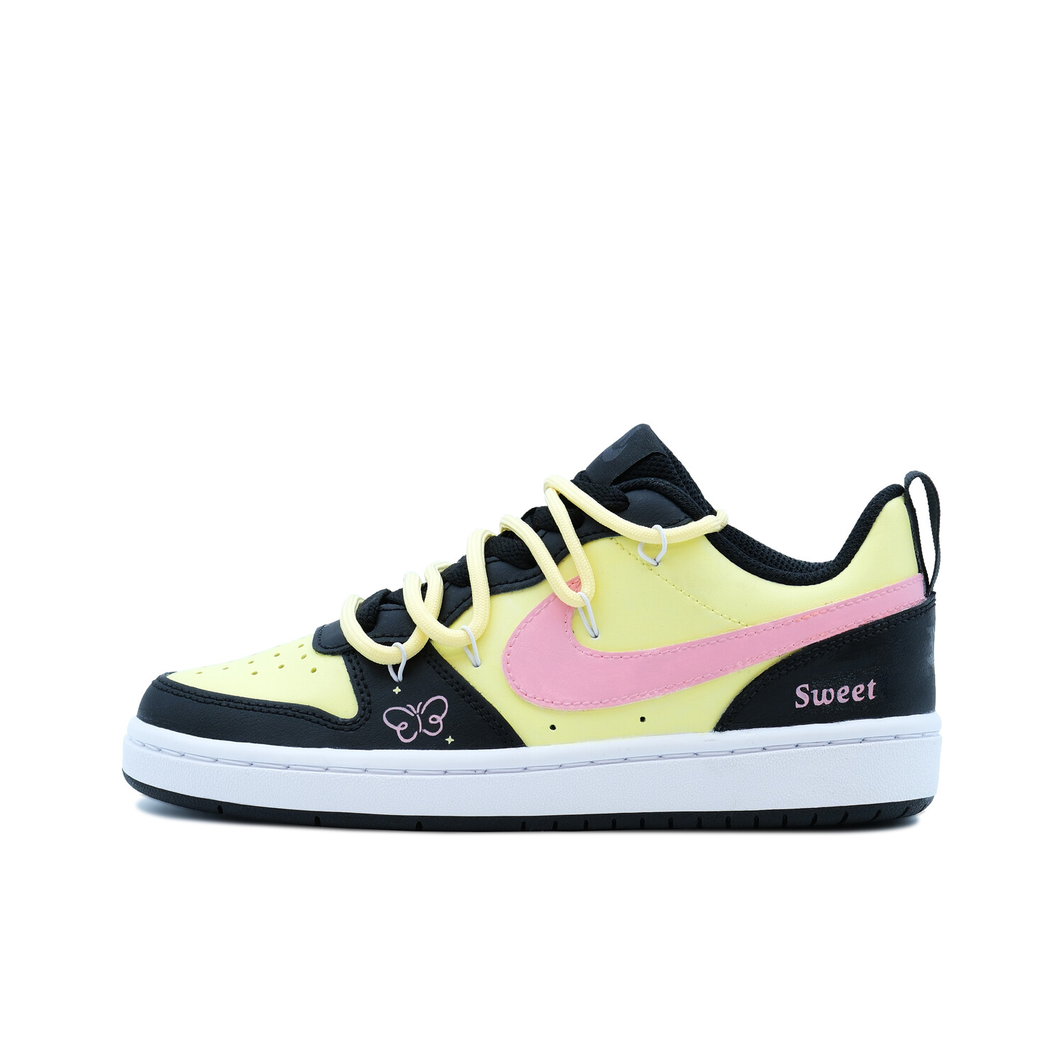 

Кроссовки Nike Court Borough Skateboarding Shoes Women's Low-top Yellow, желтый