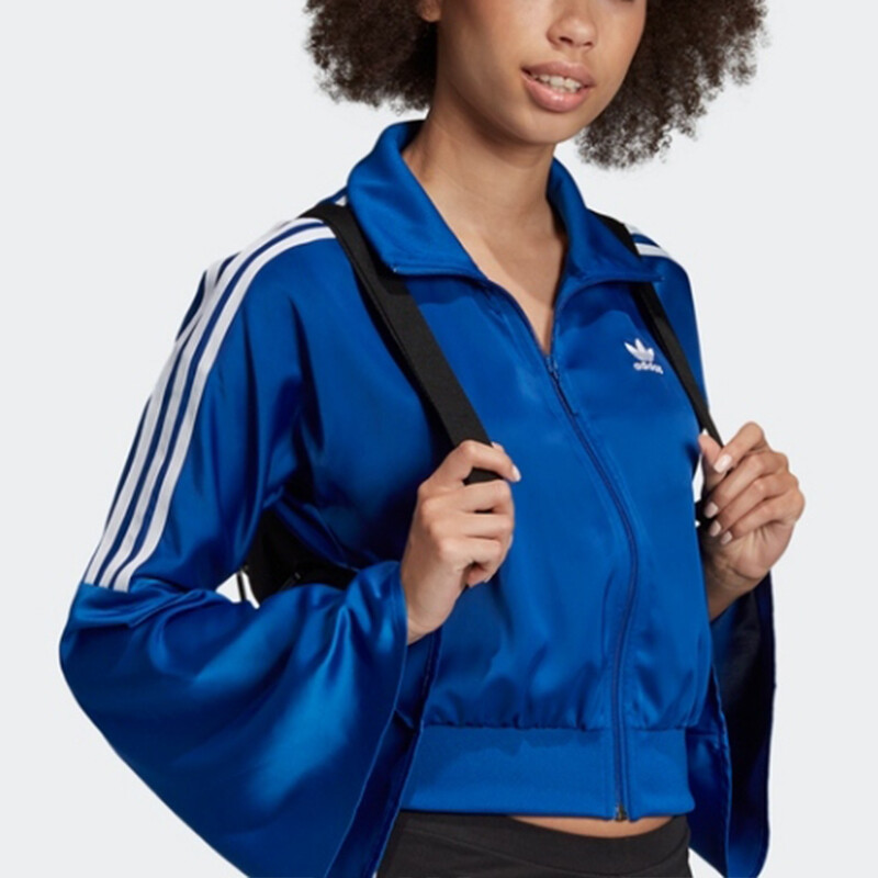 Куртка женская студенческая синяя Adidas Originals — фото 4