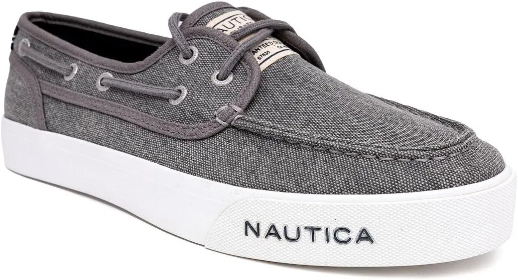 Кроссовки Nautica Boat Shoes Moc-Toe Loafers, серый