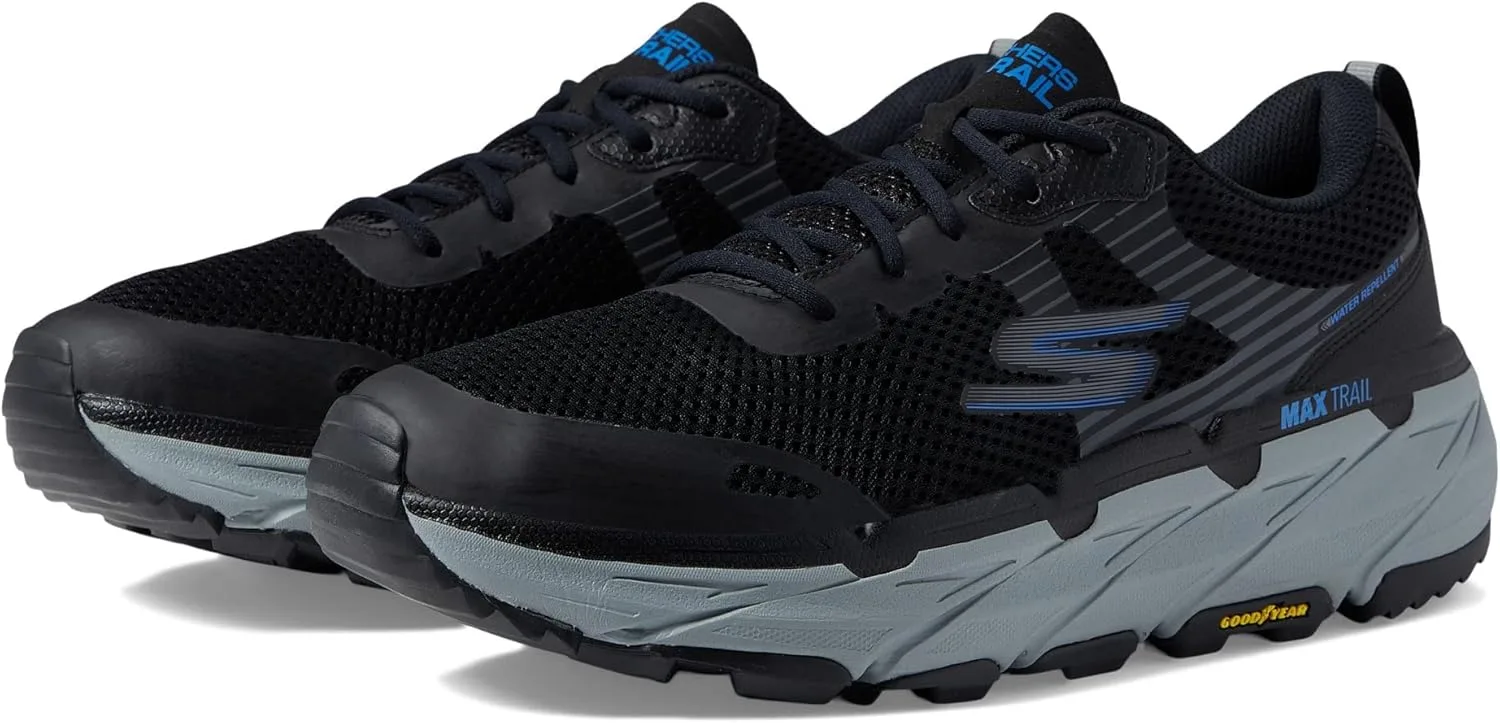 Мужские кроссовки Skechers Max Cushioning Premier Ascendant Hands Free без шнурков, черный/серый — фото 2