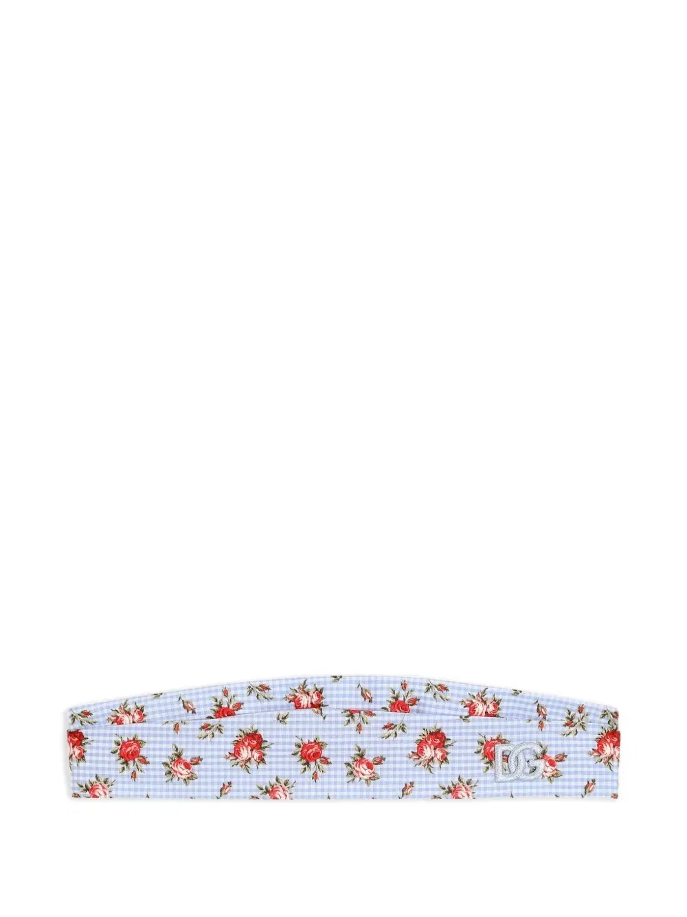 Ободок в клетку Dolce & Gabbana Kids, синий