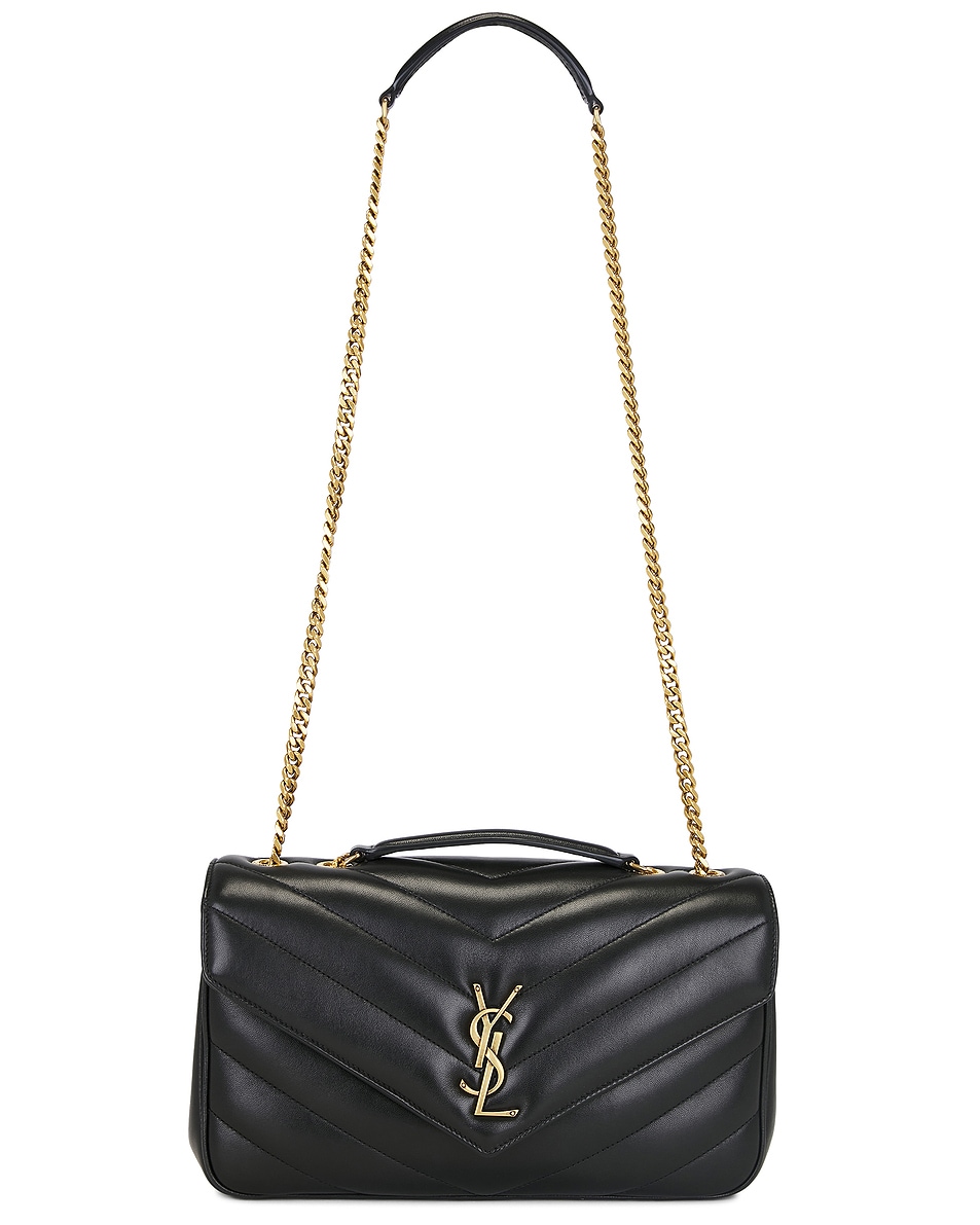 

Средняя сумка Loulou с цепочкой Saint Laurent, Nero