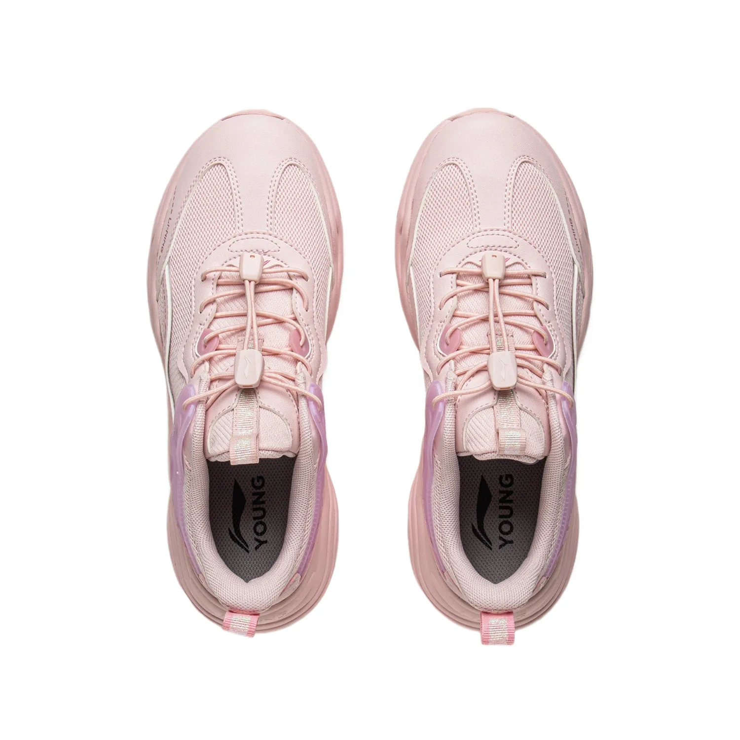 YOUNG Li-Ning YOUNG Sportlife низкие кроссовки для подростков в светло-розовом красном цвете — фото 4