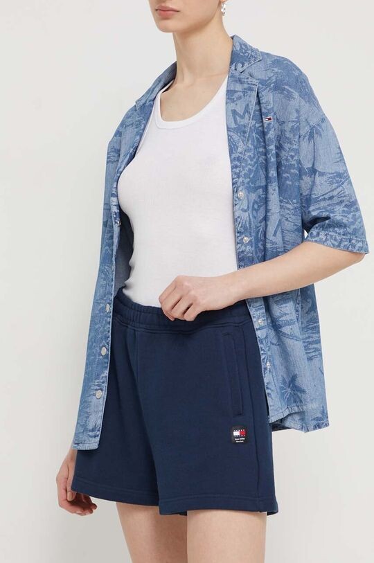 

Хлопковые шорты Tommy Jeans, темно-синий