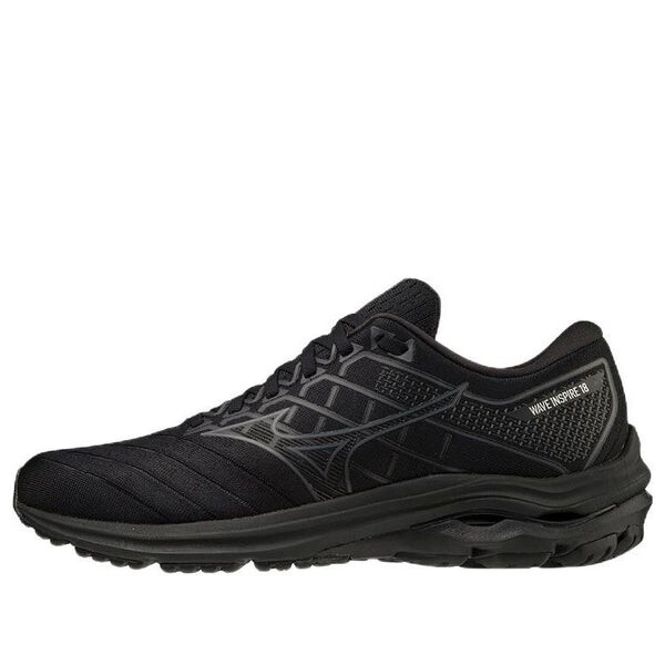 

Кроссовки wave inspire 18 low tops black Mizuno, черный