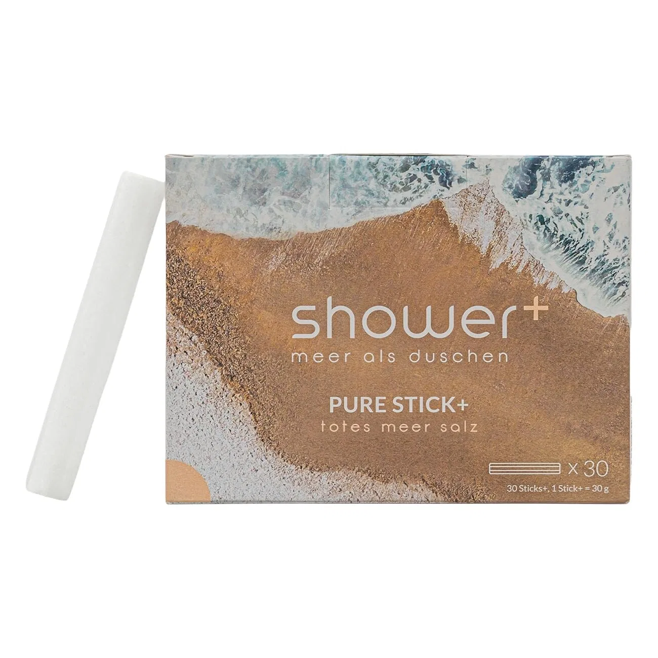 Солевые стики для душа Pure Stick+ с солью Мертвого моря, 30 шт. Shower+ Meer Als Duschen