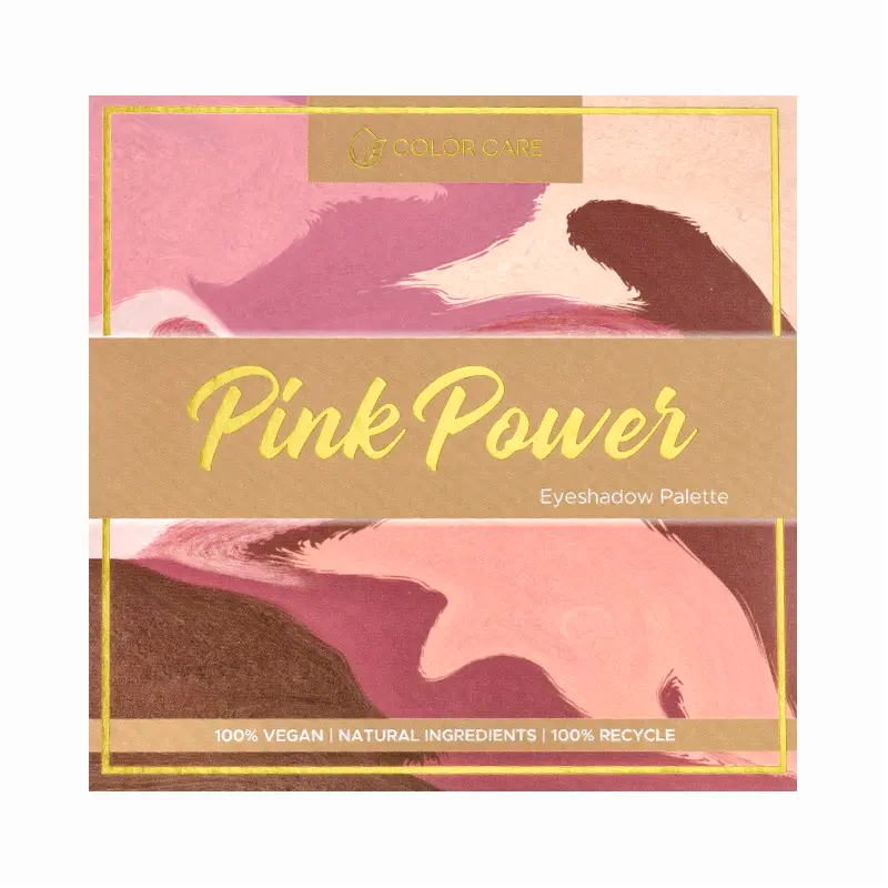 Веганская палетка теней для век Color Care Pink Power, 22,5 гр — фото 4