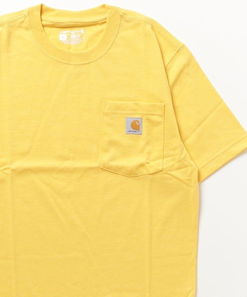 

Футболка рабочая с коротким рукавом, большими карманами и нашивкой с логотипом Carhartt, желтый