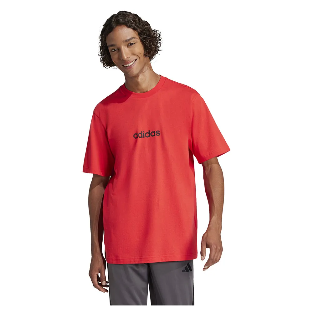 

Футболка adidas Essentials Linear Single Jersey, красный/оранжевый