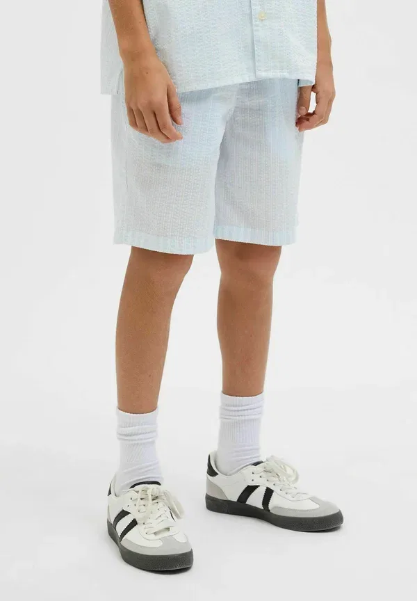 Шорты джоггеры детские Jack & Jones Junior, кашемировый синий — фото 2
