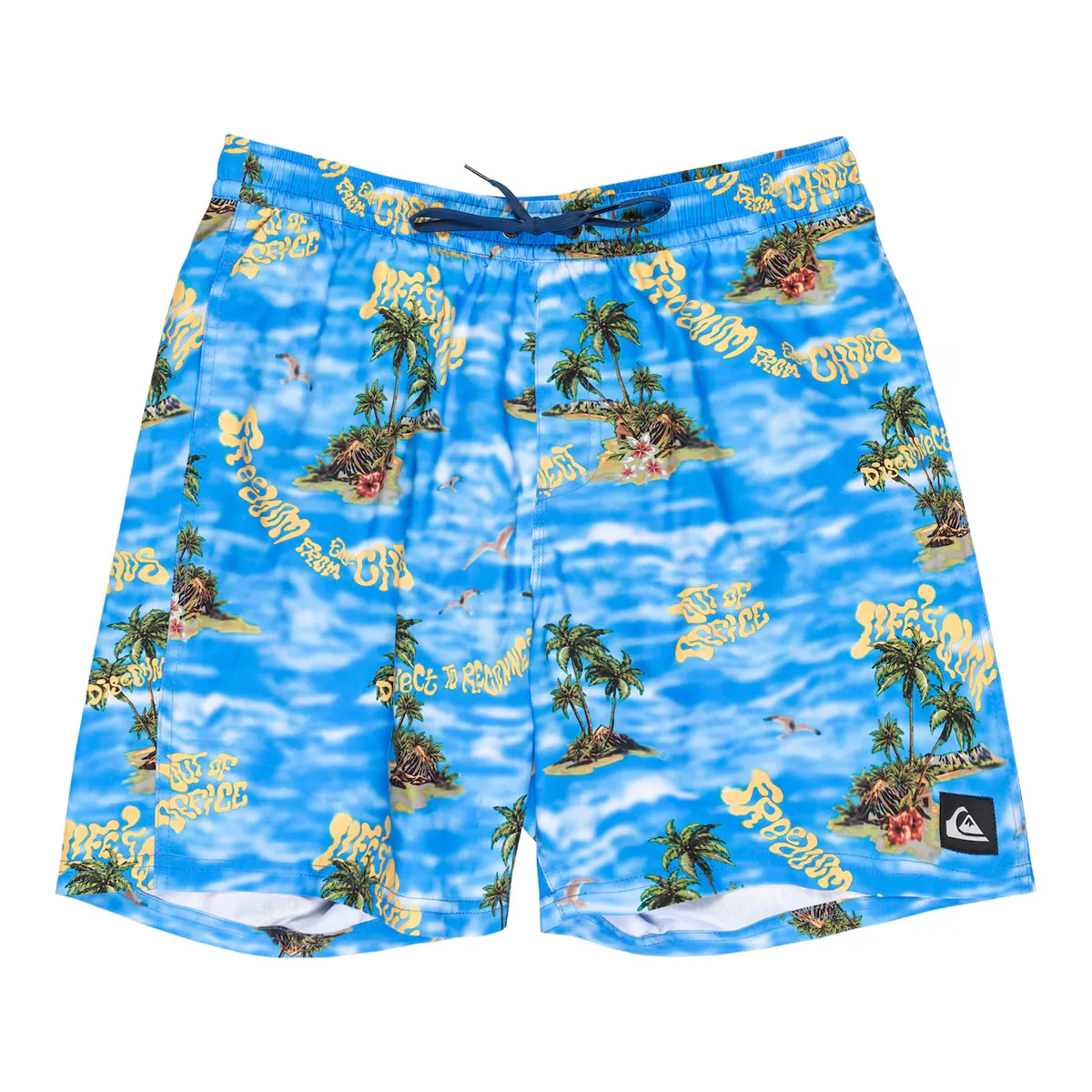 

Мужские повседневные прямые шорты для плавания Quiksilver 17 дюймов, синий