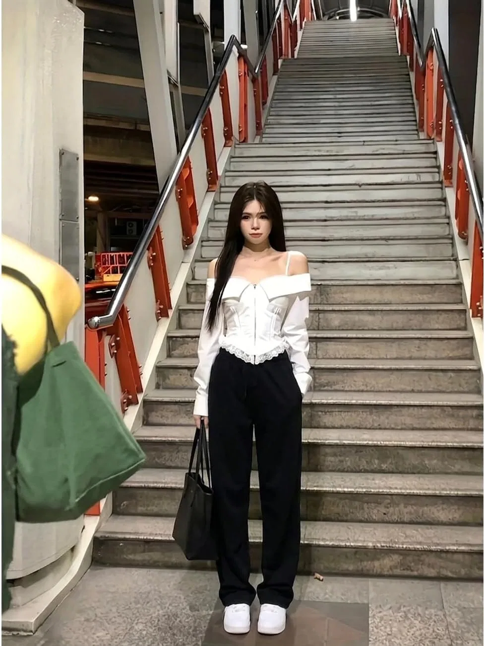 Блуза off-shoulder, белая — фото 4