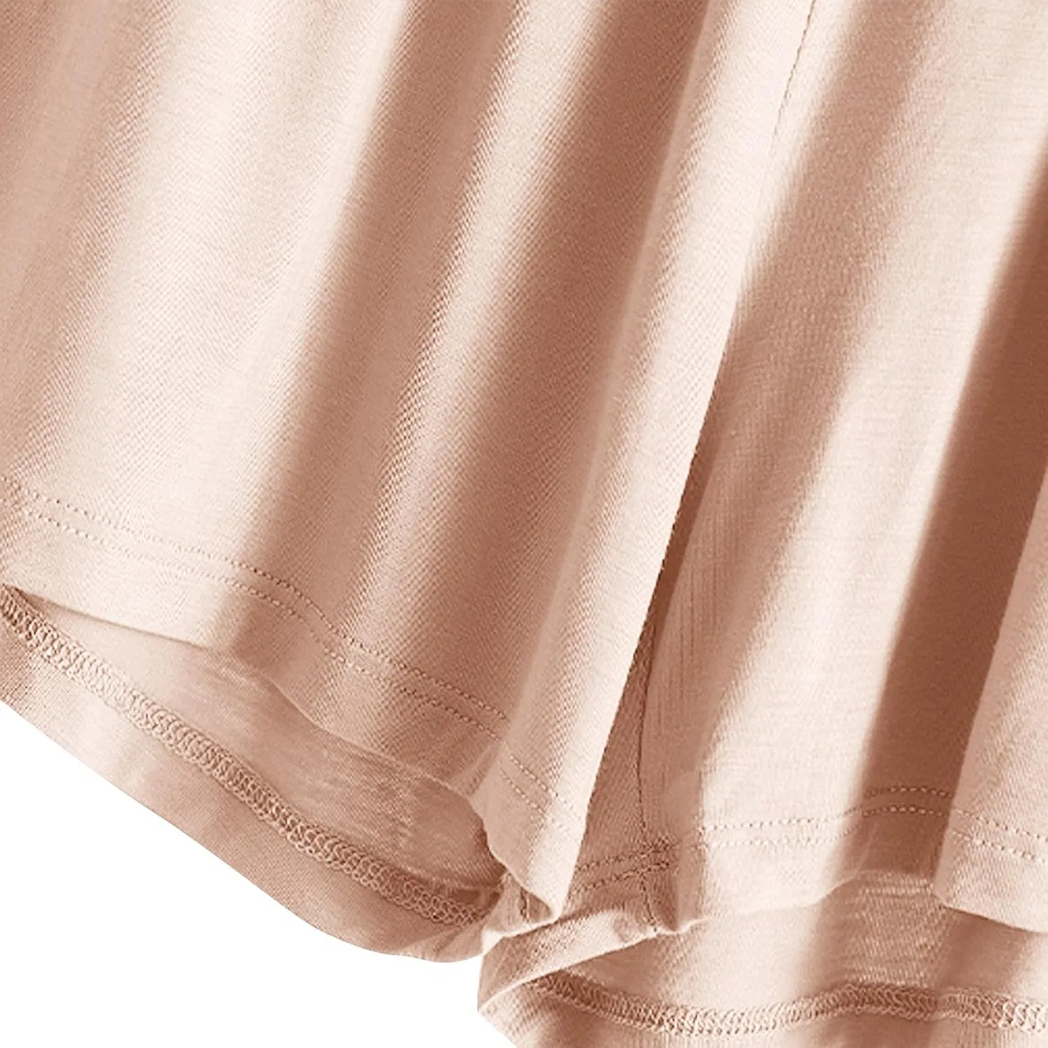 Пижамные шорты женские Plus Size, модальные, на резинке, A01_beige — фото 3
